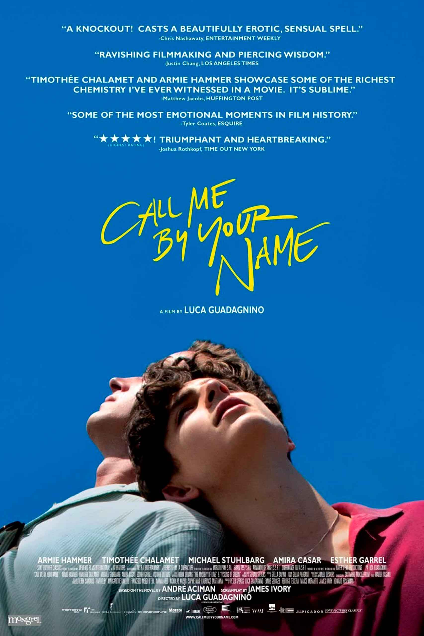 Poster de la pelicula Call Me by Your Name